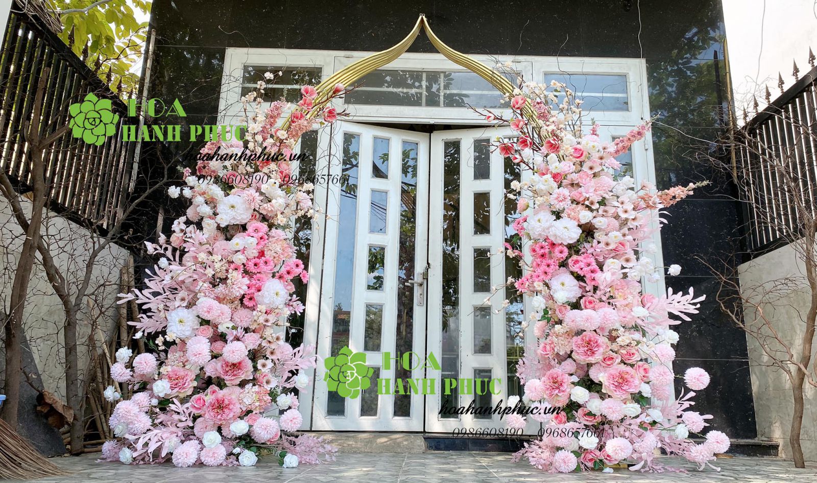 Danh sách 10+ các mẫu cổng hoa đẹp cho đám cưới quan tâm nhiều